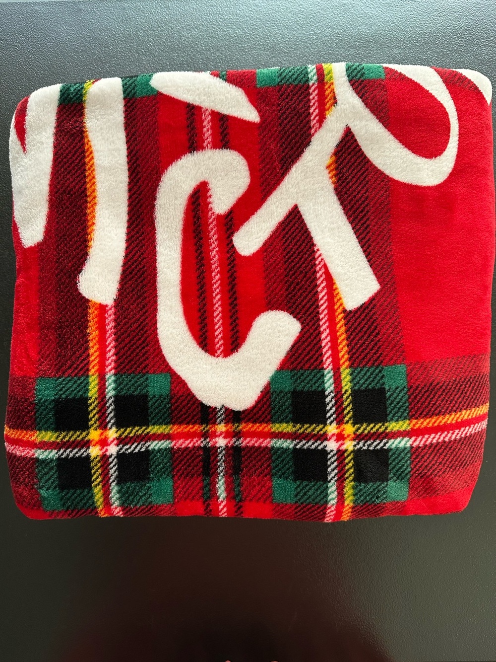 Victoria's Secret Red Plaid Holiday Throw Size 50X70